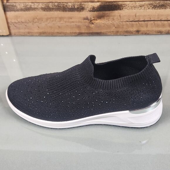 Tommy Bahama Black Knit Slip On Sneakers Womens Size 10 Comfort Shoes - Picture 7 of 11